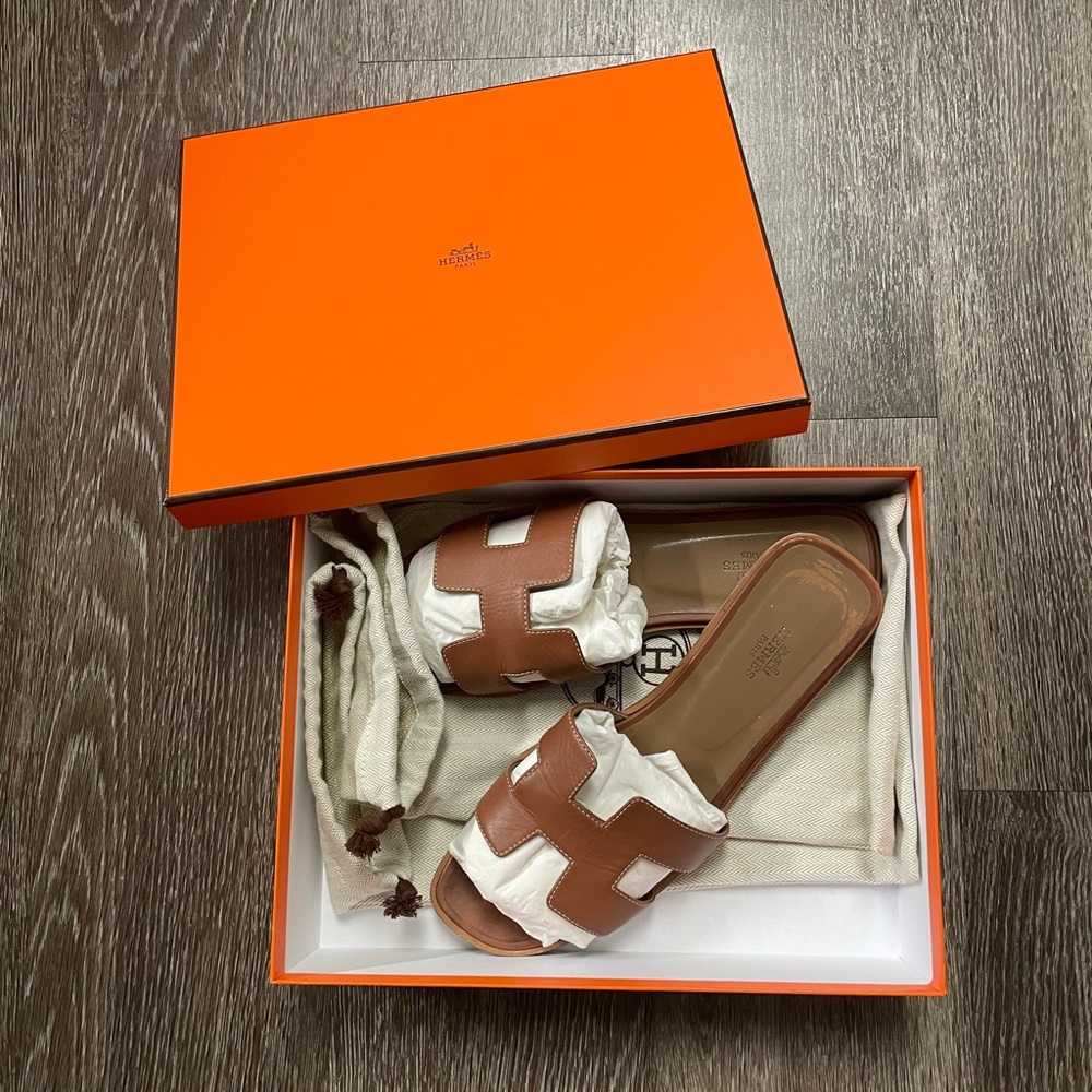 Authentic Hermes Oran Sandal